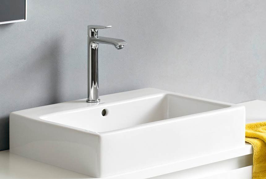 Смеситель для раковины (умывальника) hansgrohe Metris 31082000 хром