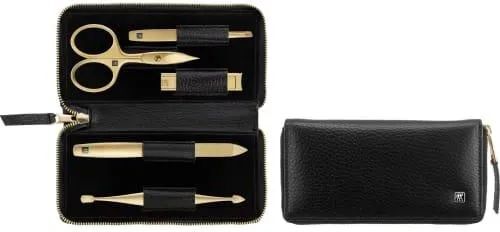 Маникюрный набор из 5 предметов с чехлом из кожи Twinox Gold Edition 977480040