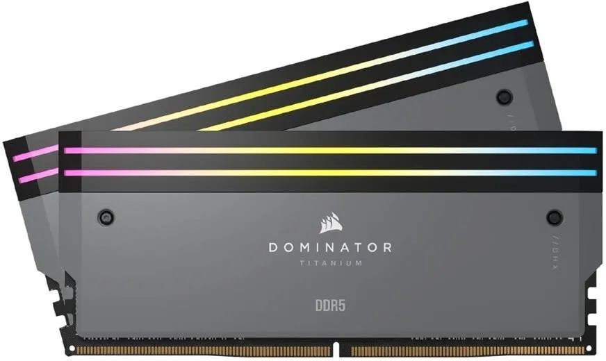 Оперативная память Corsair Dominator Titanium RGB, DDR5, 64 GB, 6000MHz, CL30 (CMP64GX5M2B6000Z30)