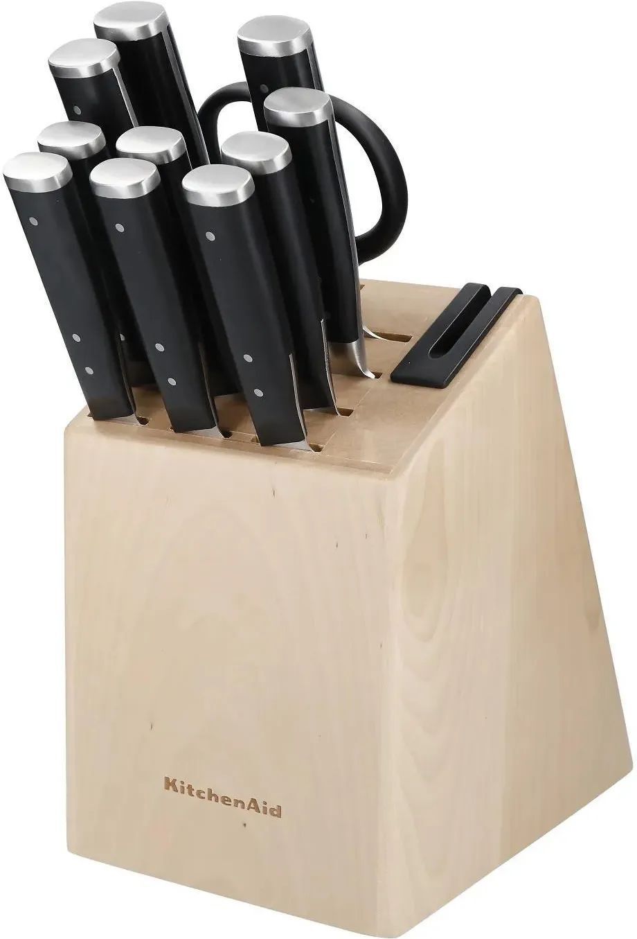 Набор кухонных ножей KitchenAid Gourmet KAG12STSNBXOBQ чёрный