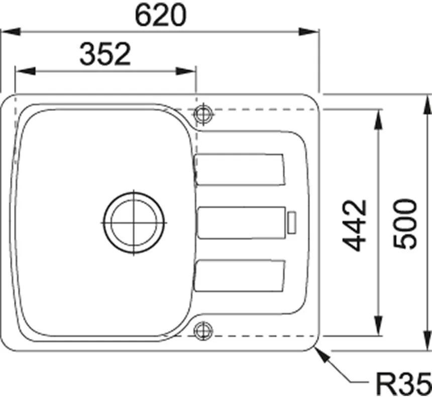 Кухонная раковина Franke Antea AZG 611-62 114.0676.255, оникс
