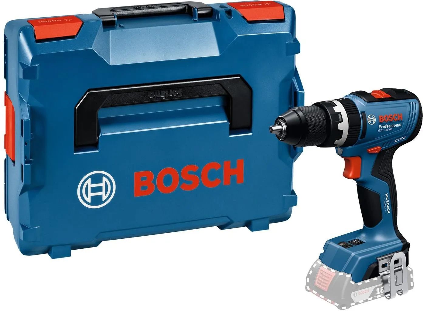 Аккумуляторная ударная дрель-шуруповерт Bosch GSB 18V-65 Professional 06019N3301