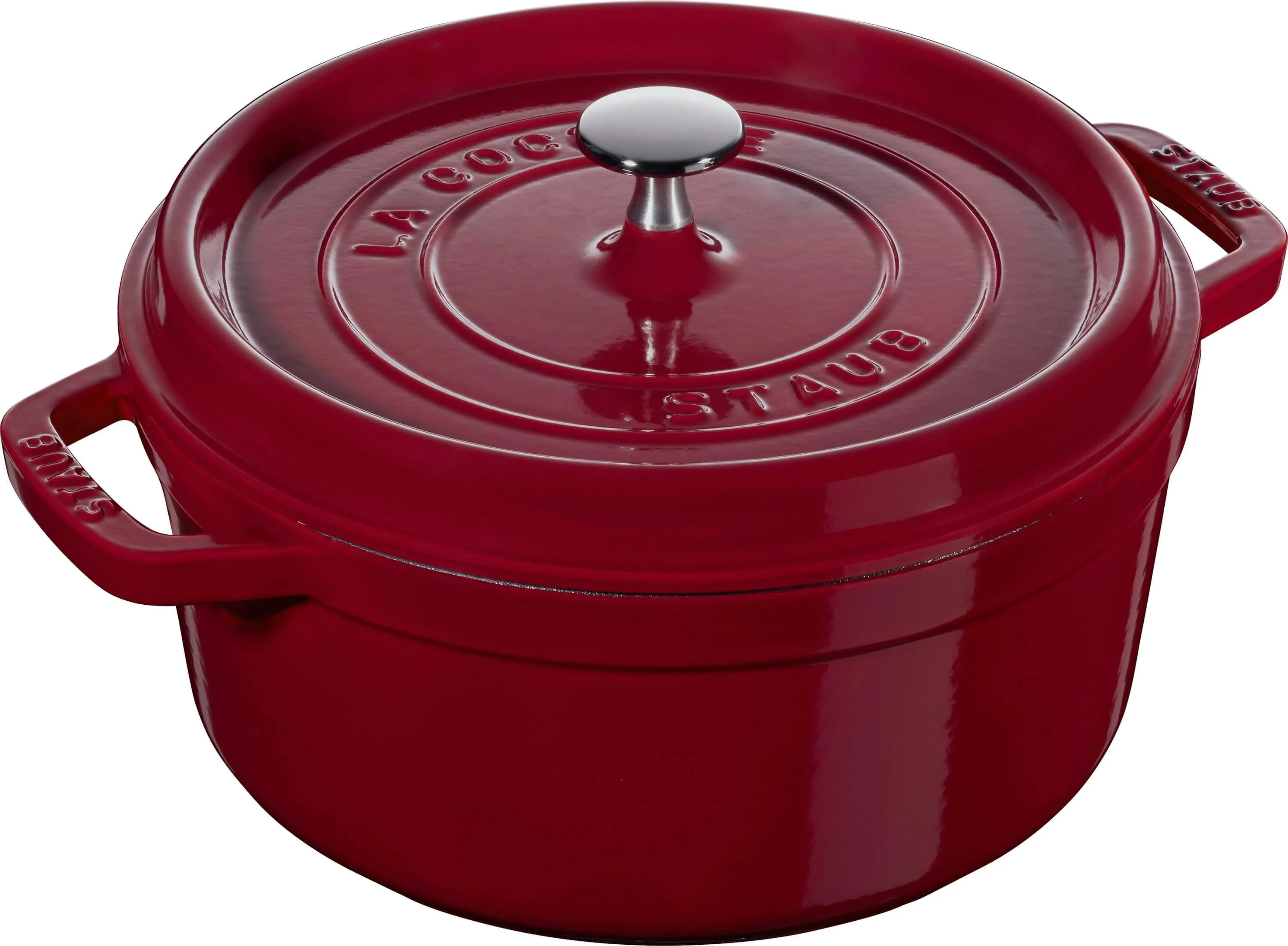 Чугунная круглая кастрюля Staub Cocotte 3,8 л, каштановая 405022940