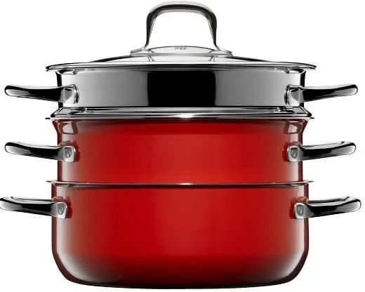 Набор кастрюль WMF Fusiontec Compact Red, 4 предмета (4000530730572)