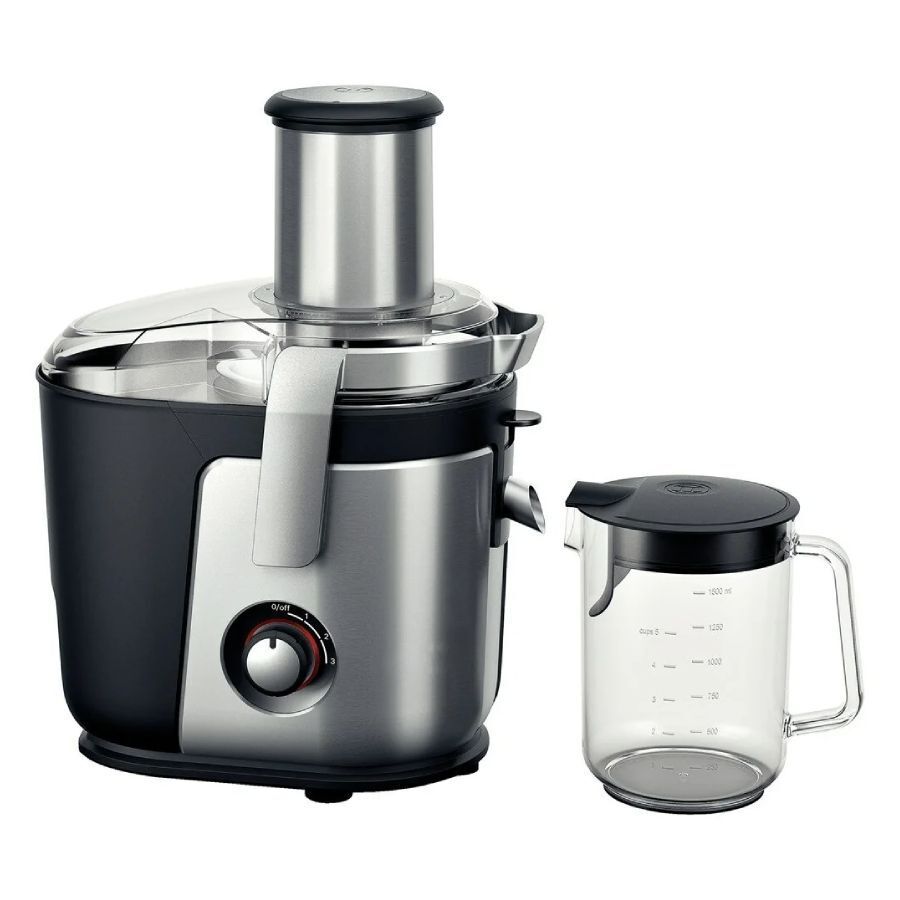 Центробежная соковыжималка Bosch MES4010, серебристый/черный