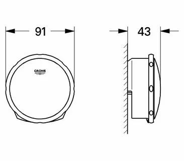 Наливной, сливной и переливной гарнитур для ванны Grohe Talentofill 199522430