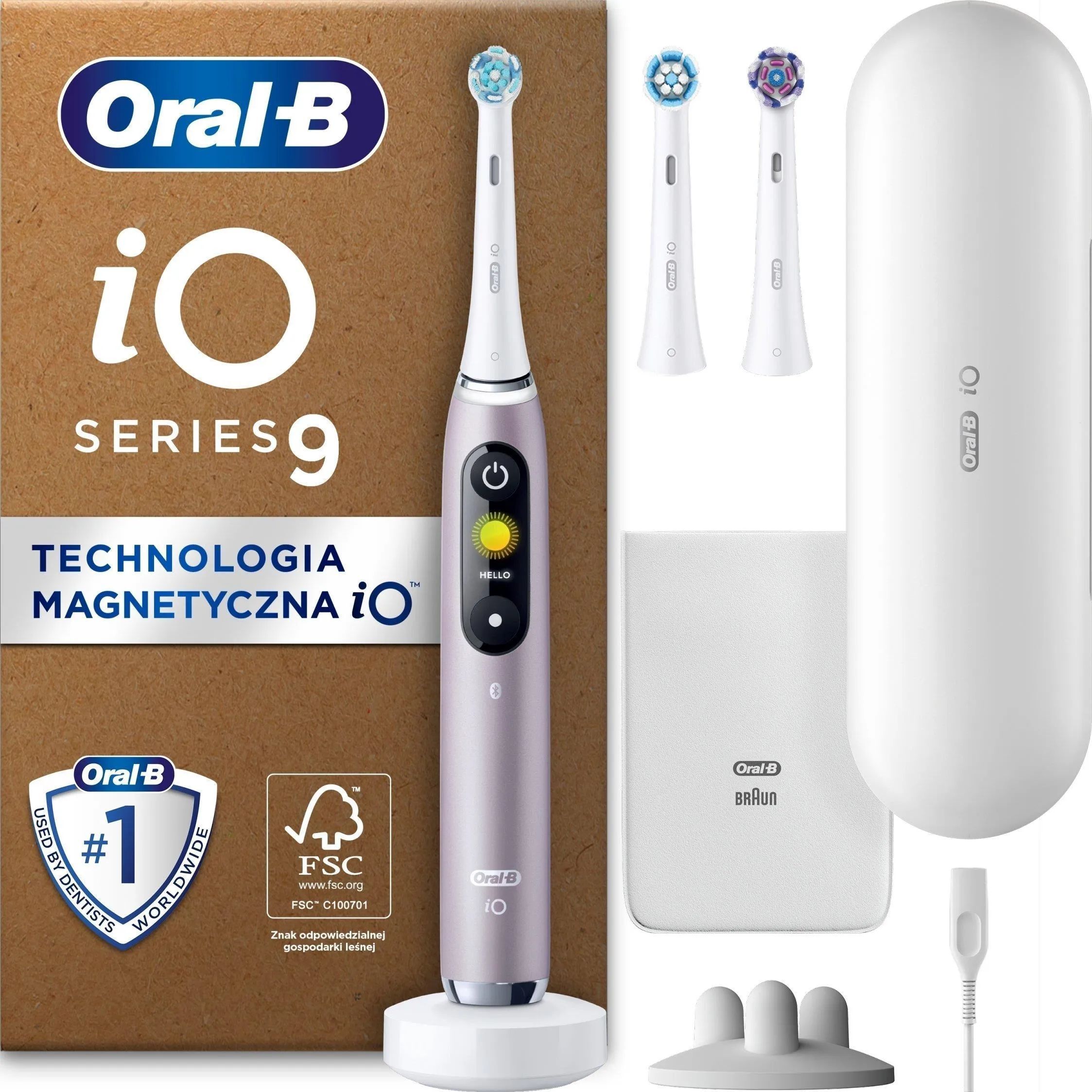 Электрическая зубная щетка Oral-B IO 9 Plus Edition Rose