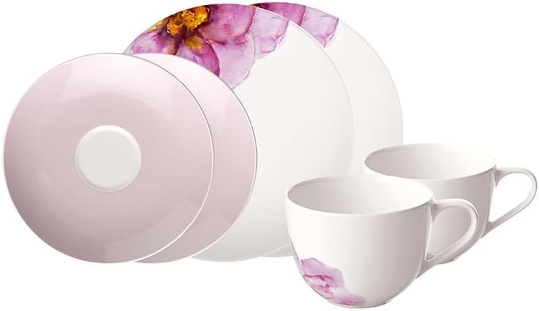 Кофейный сервиз Villeroy & Boch Rose Garden 6 предметов белый 10-4287-7040