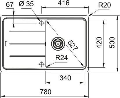 Кухонная раковина Franke Basis BFG 611-78 114.0676.293, бежевый