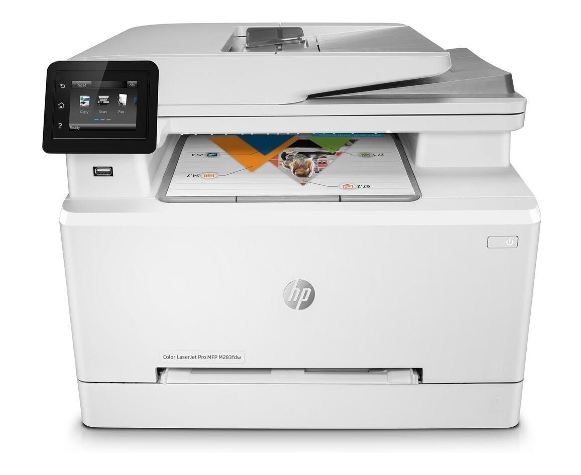 МФУ лазерное HP Color LaserJet Pro M283fdw, цветн., A4, белый