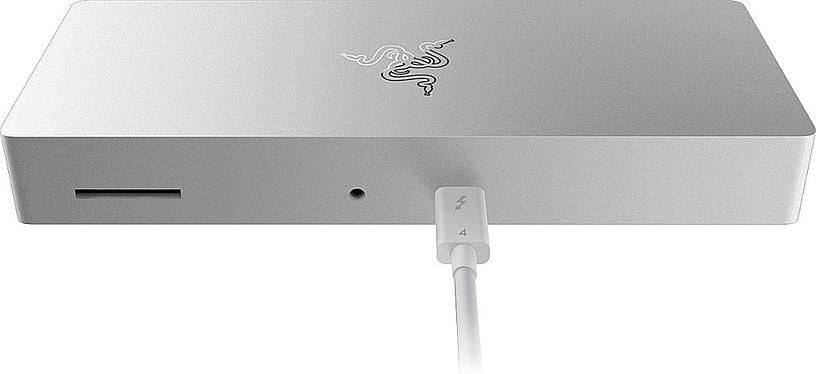 Док-станция Razer Thunderbolt 4 Dock Mercury серебристый (RC21-01690200-R3G1)