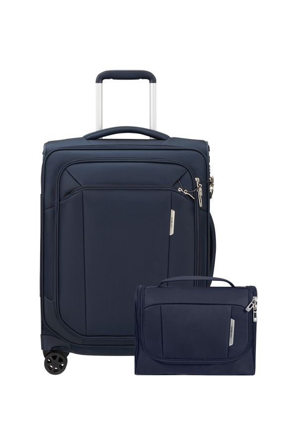 Чемодан + Косметичка Samsonite RESPARK SET 143328-1549 55cm 43л Midnight Blue