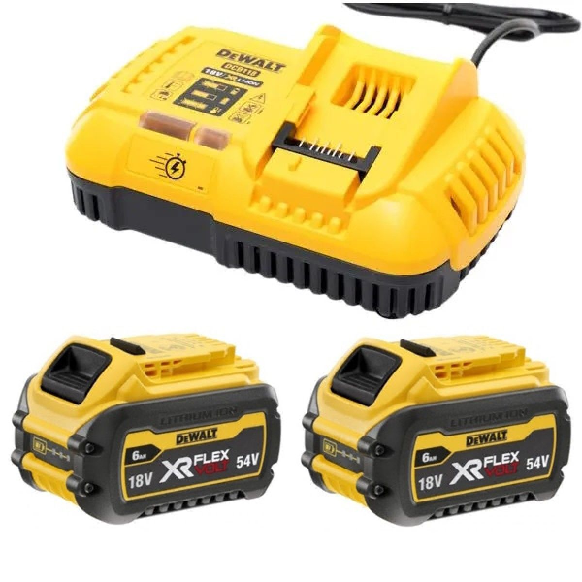 Набор DeWALT DCB118T2-QW зарядное устройство DCB118 + аккумуляторы 6Ач DCB546