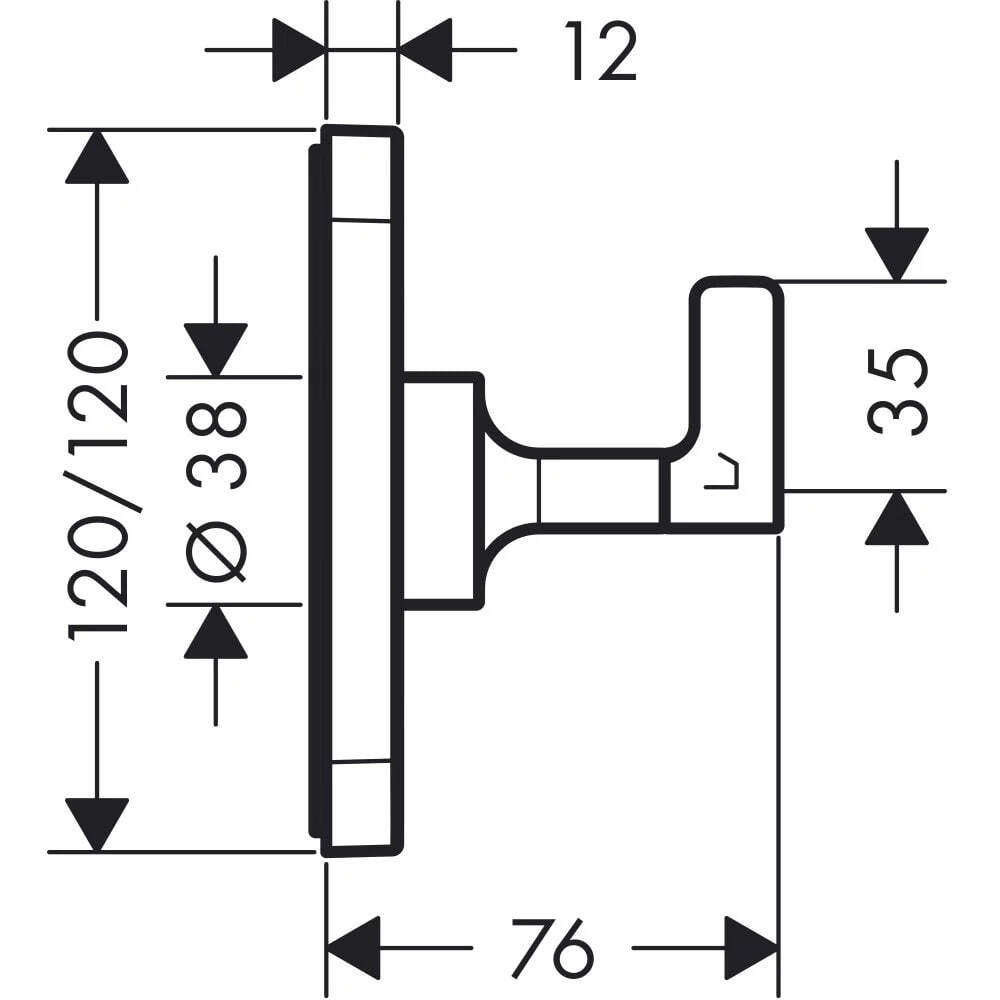 Комплект Hansgrohe Trio Quattro 36772000