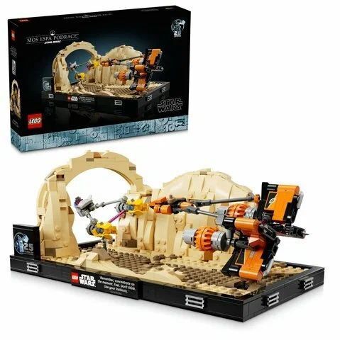 Конструктор LEGO Star Wars 75380 Диорама: Гонки на спидерах в Мос-Эспа