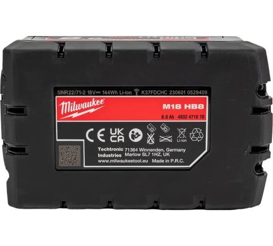 Аккумулятор Milwaukee M18 HB8 18 V/8.0 Ah 4932471070