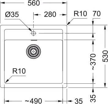 Кухонная раковина Franke Sirius SID 610-49 114.0205.049, оникс