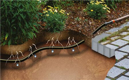 Шланг сочащийся для подземной прокладки 50 м Gardena 13,7 мм, (1395-20)