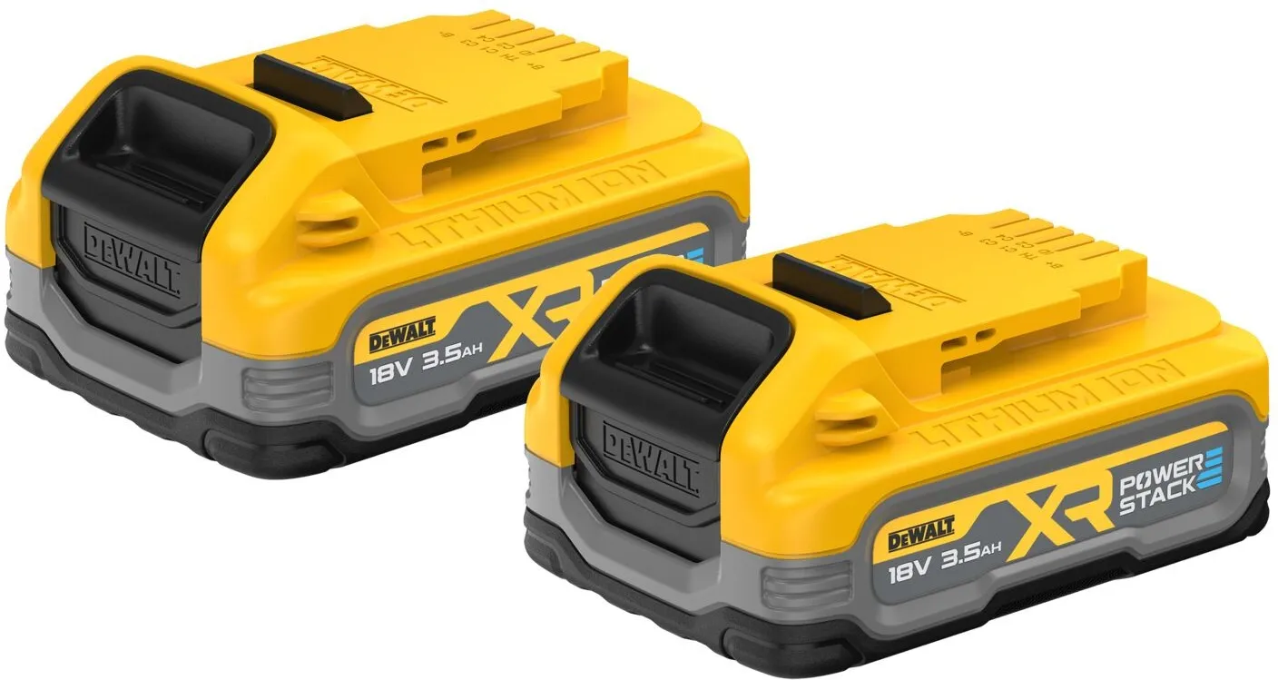 Комплект аккумуляторов DeWALT PowerStack DCBP318S2-XJ 18В 2×3,5А·ч