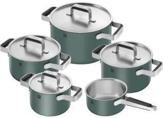 Набор кастрюль ZWILLING PURE 5 кастрюль 9 эл зелёный 1028854