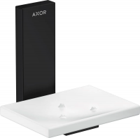 Держатель туалетной бумаги Hansgrohe Axor Universal Rectangular чёрный матовый 42605670