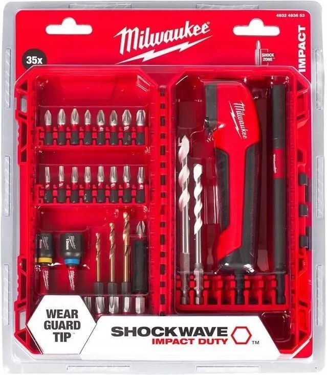 Набор ударных бит Milwaukee 35 Эл. 4932493653