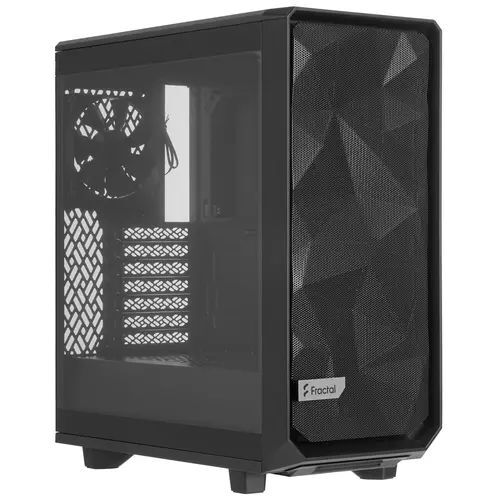 Корпус ATX Fractal Design Meshify 2 Compact TG Light Tint, черный