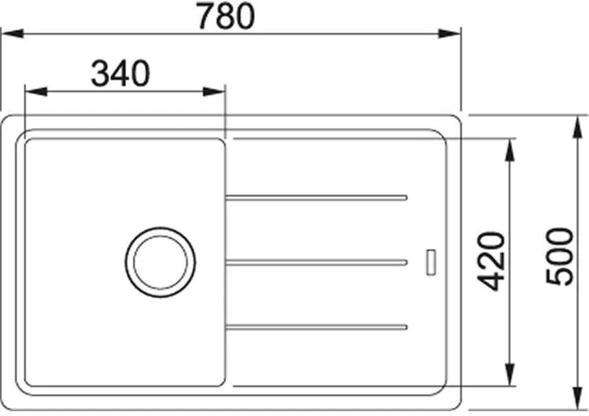 Кухонная раковина Franke Basis BFG 611 114.0205.034, бежевый