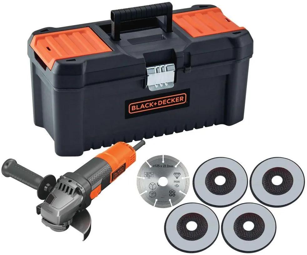 Угловая шлифовальная машина Black+Decker BEG220KA5-QS