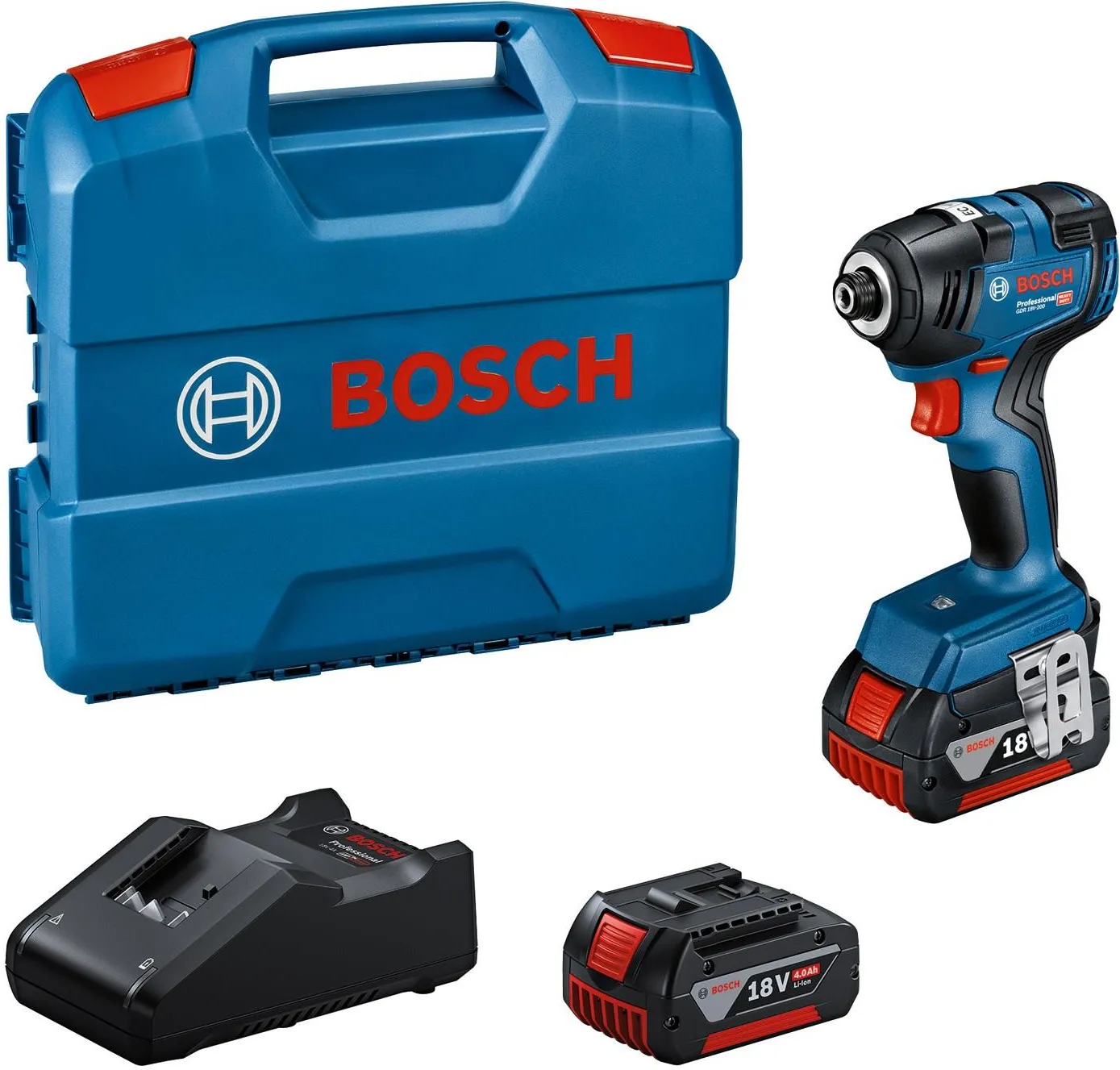 Ударный шуруповёрт Bosch GDR 18V-200 Professional 06019J2107