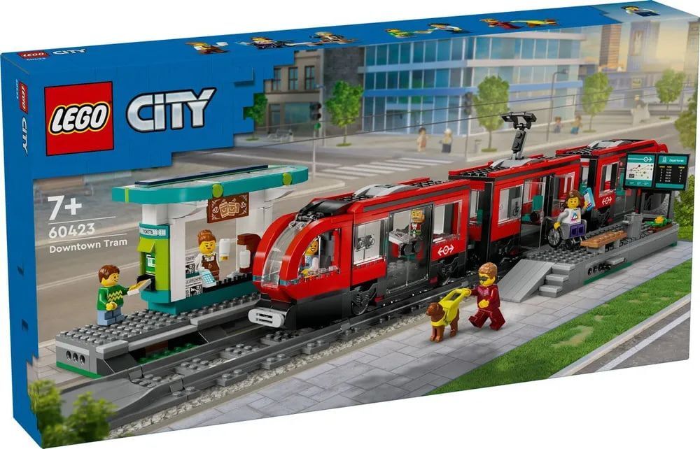 Лего City серия, LEGO 60423 Трамвай и станция метро в центре города