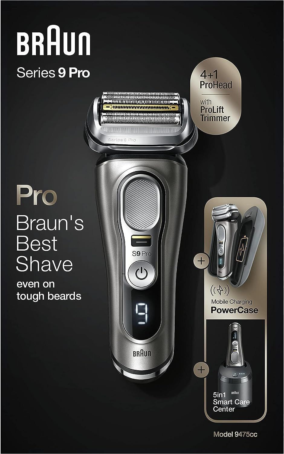 Электробритва Braun Series 9 Pro 9467cc со станцией SmartCare и футляром