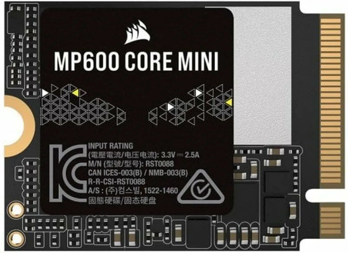 Твердотельный накопитель Corsair 2TB M.2 2230 PCIe Gen4 NVMe MP600 CORE MINI (CSSDF2000GBMP600CMN)
