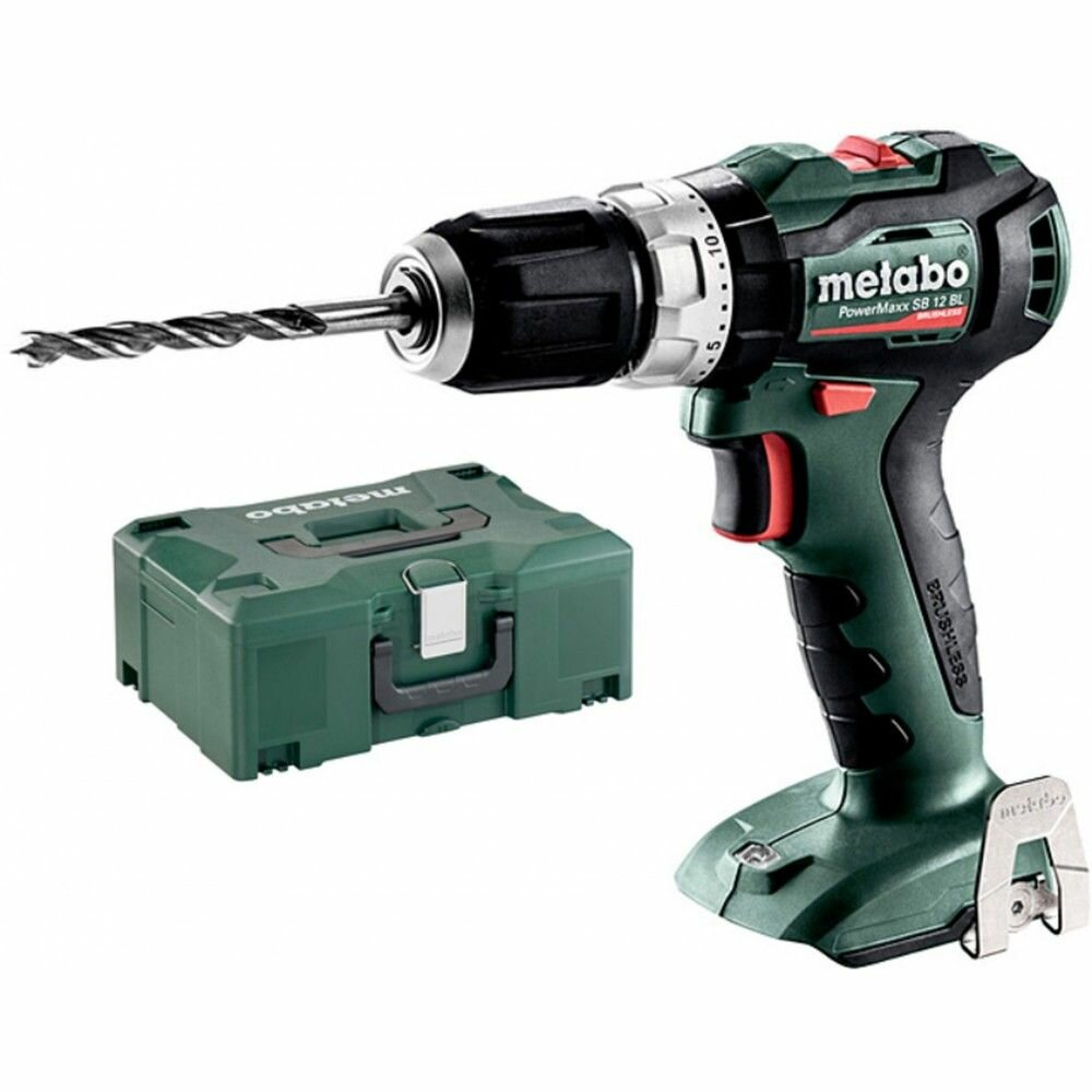 Аккумуляторная ударная дрель-шуруповерт Metabo PowerMaxx SB 12 BL, без АКБ и ЗУ в кейсе