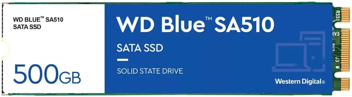 SSD-накопитель Western Digital Blue SA510 500 ГБ M.2 (WDS500G3B0B)