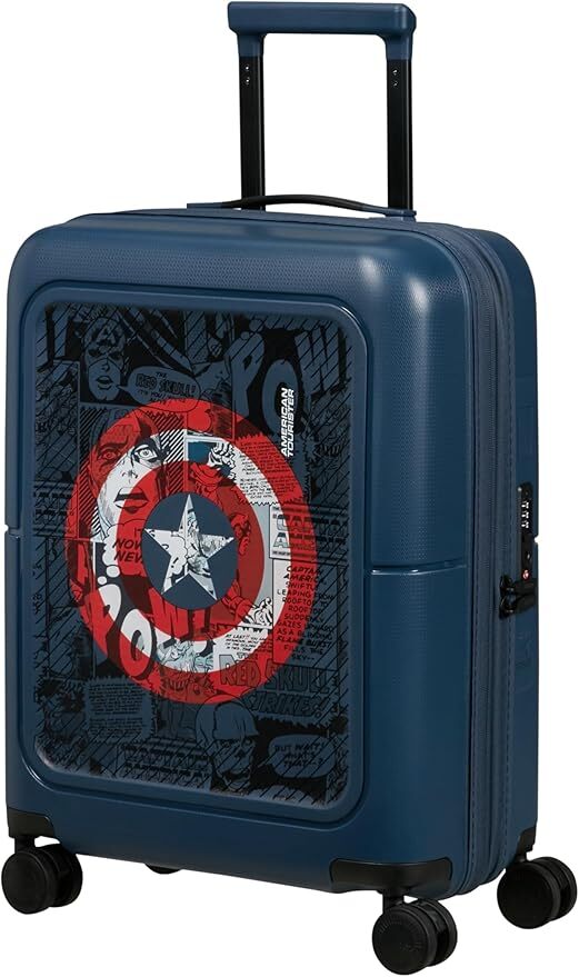 Чемодан American Tourister Dashpop Disney - Spinner S 55 cm, 41/47 L Captain America Shield