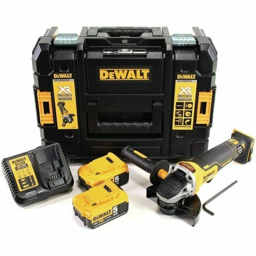 Аккумуляторная угловая шлифмашина DeWALT DCG406P2