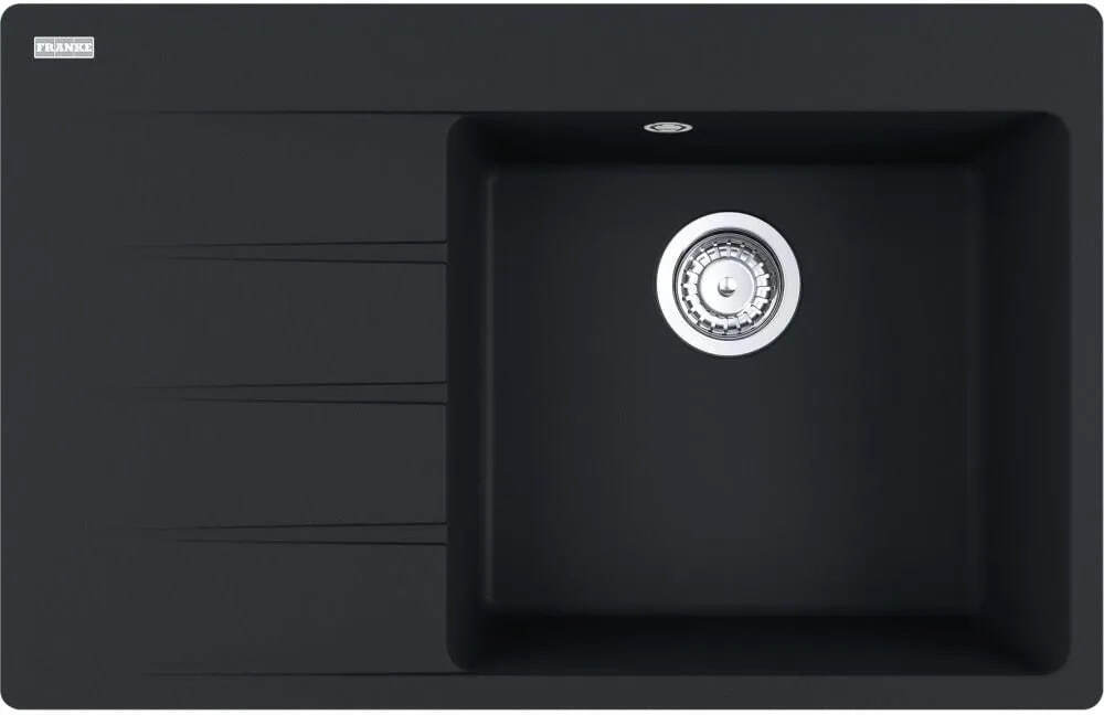 Кухонная раковина Franke Centro CNG 611-78 TL 114.0633.138, левый слив черный матовый