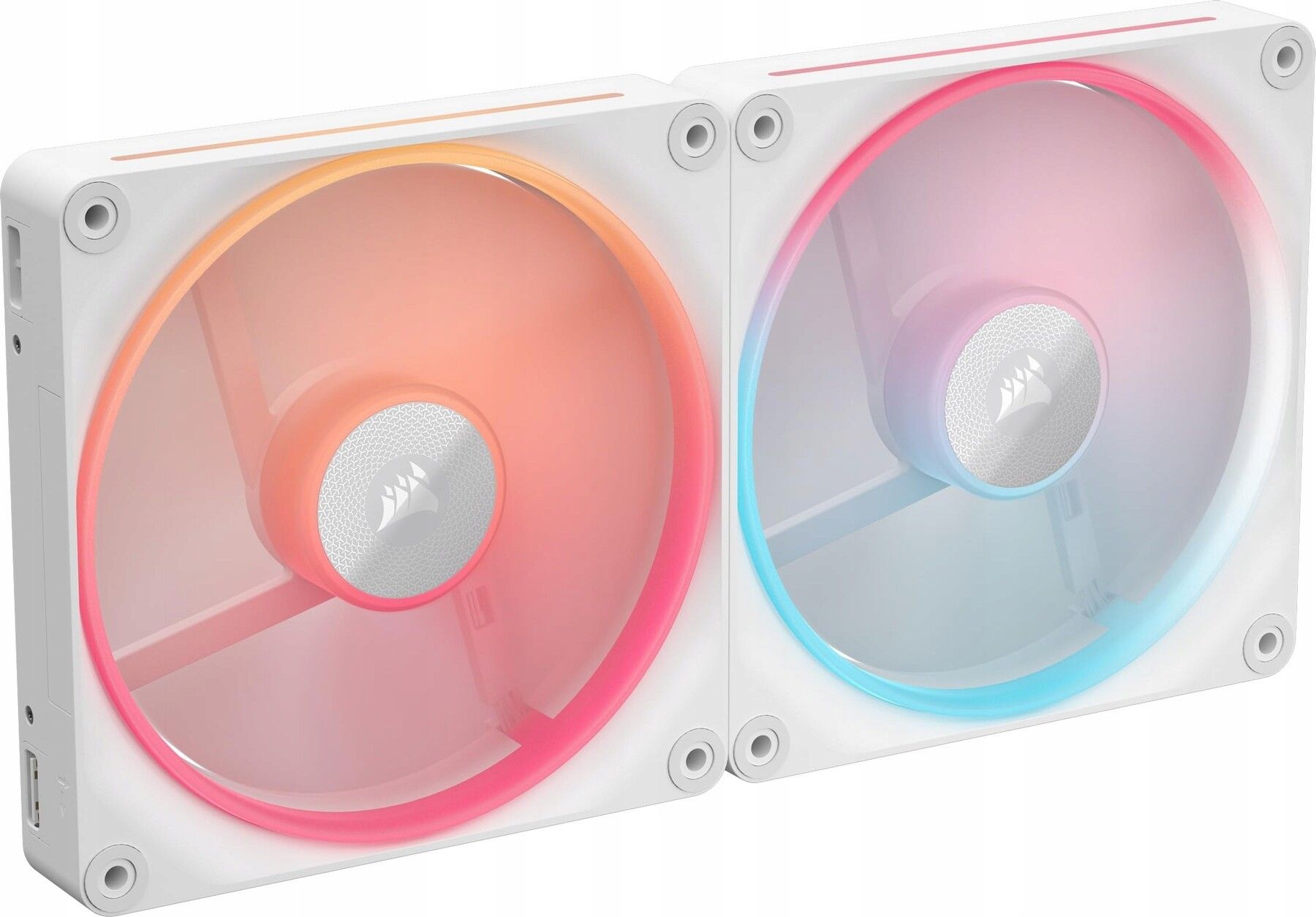 Вентилятор для корпуса Corsair iCUE LINK LX140R RGB CO9051056WW, белый, 2шт