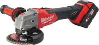 Аккумуляторная угловая шлифовальная машина Milwaukee M18 FSAG125XB-502X 18 В, 2×5,0 А·ч АКБ, ЗУ, кейс