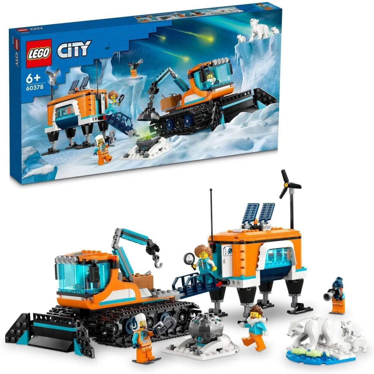 LEGO City 60378 Грузовик Исследователь Арктики и мобильная лаборатория