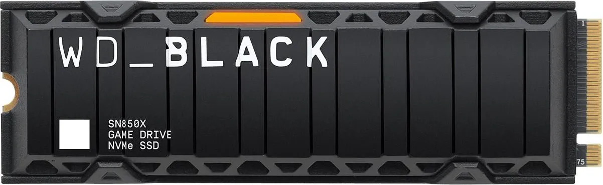 SSD-накопитель Western Digital Black SN850X 1 ТБ M.2 2280 с радиатором (WDS100T2XHE)