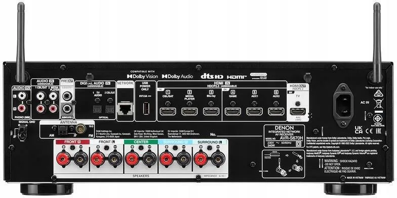 AV-ресивер Denon AVR-S670H Black
