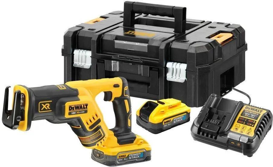 Аккумуляторная сабельная пила DeWALT DCS367H2TQW, с АКБ и ЗУ