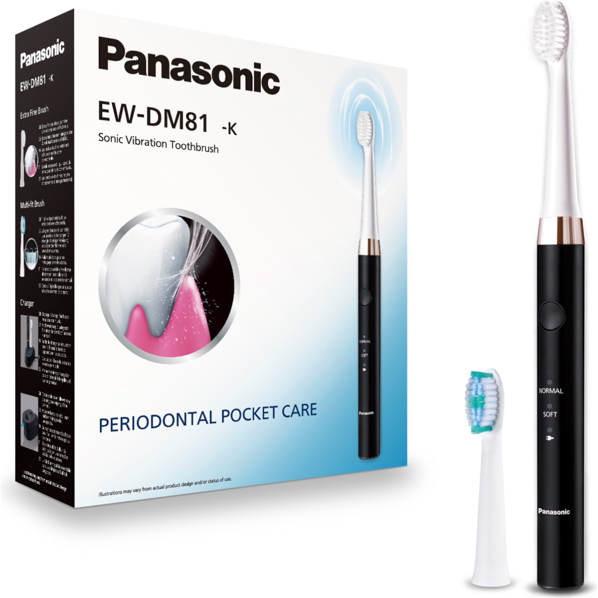 Электрическая зубная щетка Panasonic EW-DM81-K503 черная