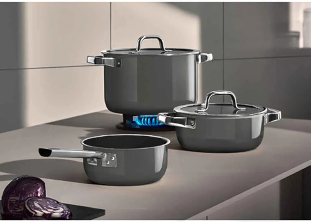 Набор кастрюль 4 предмета WMF Fusiontec Mineral Pro Platinum (0518825290)