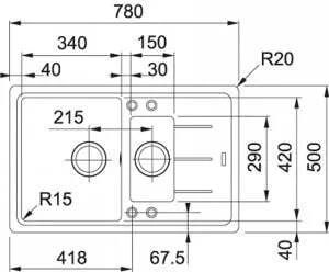Кухонная раковина Franke Basis BFG 651-78 114.0676.283, белый полярный