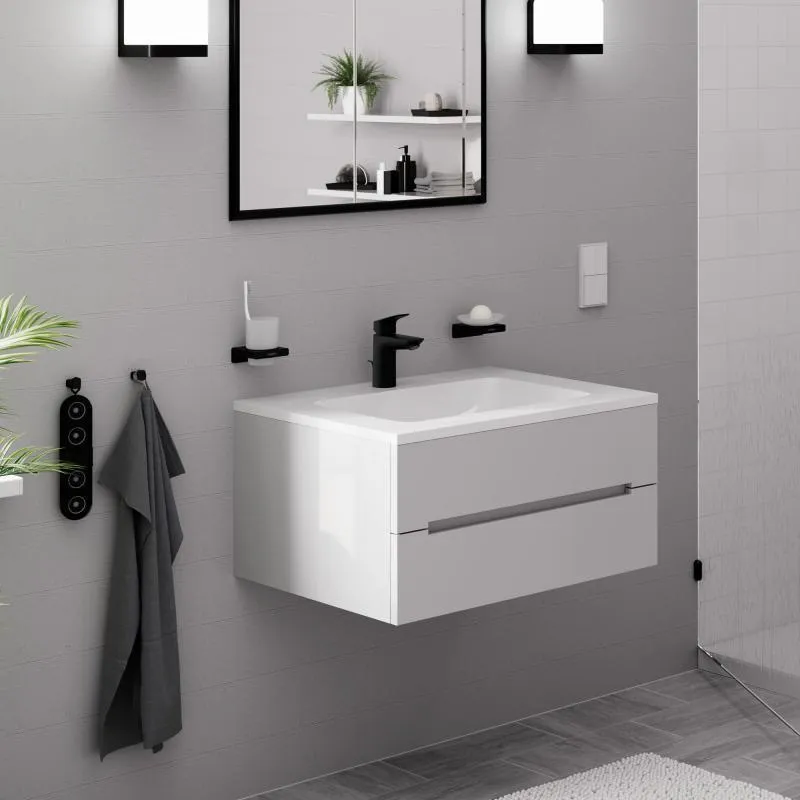 Смеситель Hansgrohe Logis 100, черный матовый 71101670
