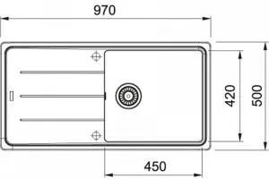 Кухонная раковина Franke Basis BFG 611-97 114.0676.290, белый полярный