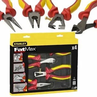 Набор плоскогубцев Stanley MaxSteel VDE, 4шт (4-84-489)
